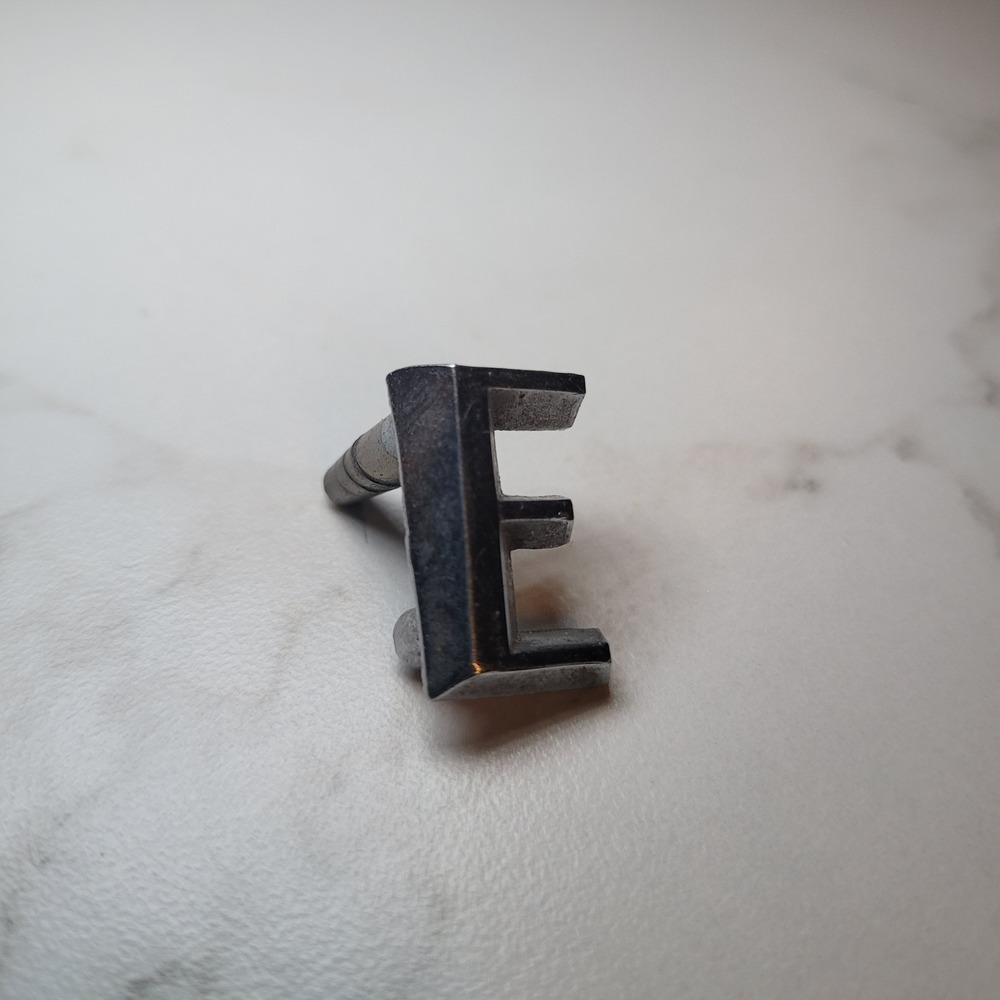 Vintage Emblem Car E Letter Chrome Metal Automotive Badge Replacement - Picture 5 of 6
